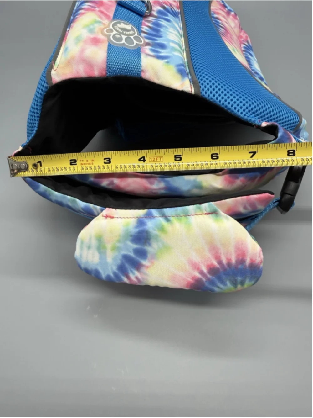 Canada Pooch Wave Rider Life Vest For Dogs Pink & Blue Tie Dye Size Large